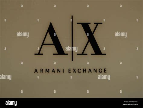 Armani Exchange sign in